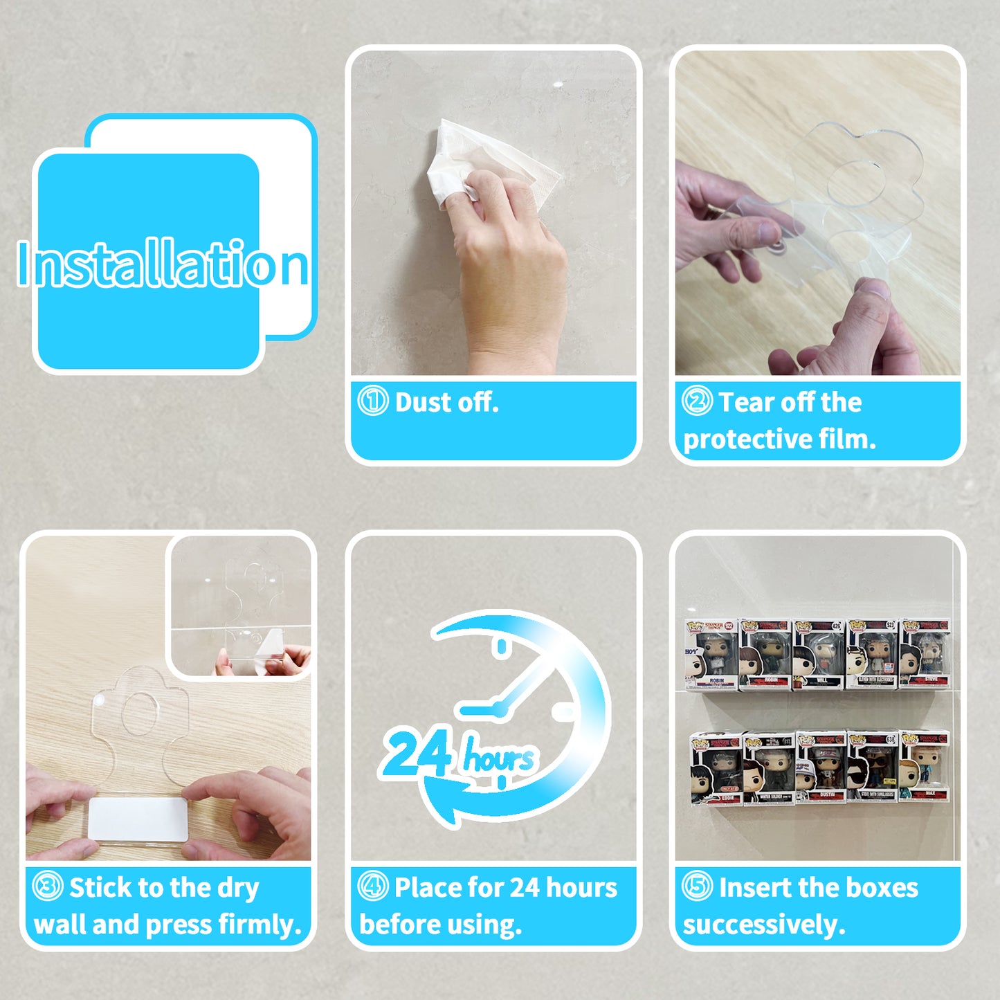 Funko Pop Display | Wall Box Hook (10 PCS) - Yodar
