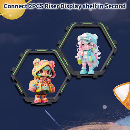 Funko Display Wall Shelf | Hexagon Ledge-Connect 2PCS