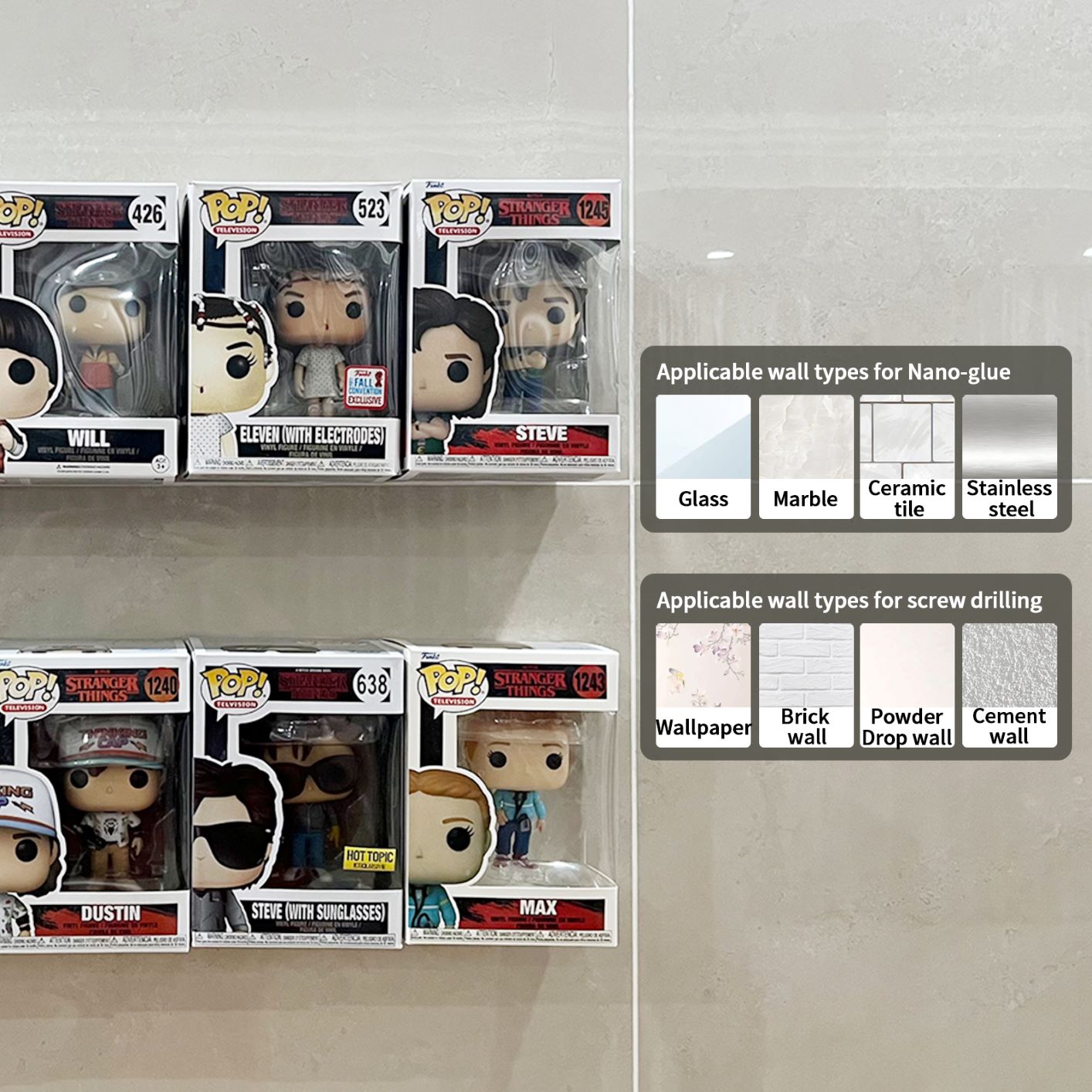 Funko Pop Display | Wall Box Hook (10 PCS) - Yodar