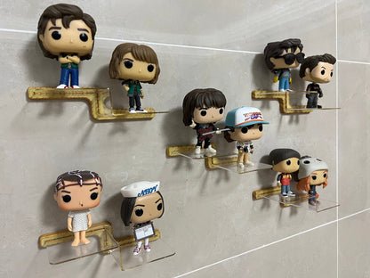 Funko Display Wall Shelf | Z-Stairway-Wood grain - Yodar