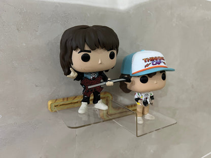 Funko Display Wall Shelf | Z-Stairway-Wood grain - Yodar